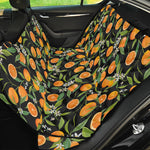 Orange Fruit Pattern Print Pet Car Back Seat Cover