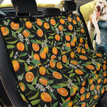 Orange Fruit Pattern Print Pet Car Back Seat Cover