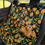 Orange Fruit Pattern Print Pet Car Back Seat Cover