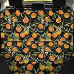 Orange Fruit Pattern Print Pet Car Back Seat Cover