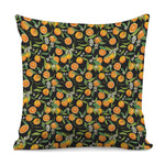 Orange Fruit Pattern Print Pillow Cover