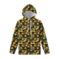 Orange Fruit Pattern Print Pullover Hoodie