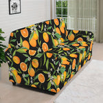 Orange Fruit Pattern Print Sofa Cover