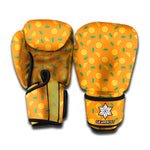 Orange Fruit Slices Pattern Print Boxing Gloves