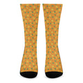 Orange Fruit Slices Pattern Print Crew Socks