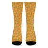 Orange Fruit Slices Pattern Print Crew Socks