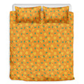 Orange Fruit Slices Pattern Print Duvet Cover Bedding Set