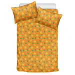 Orange Fruit Slices Pattern Print Duvet Cover Bedding Set