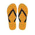 Orange Fruit Slices Pattern Print Flip Flops