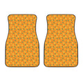 Orange Fruit Slices Pattern Print Front Car Floor Mats