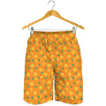 Orange Fruit Slices Pattern Print Men's Shorts