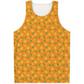 Orange Fruit Slices Pattern Print Men's Tank Top