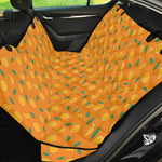 Orange Fruit Slices Pattern Print Pet Car Back Seat Cover