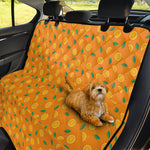Orange Fruit Slices Pattern Print Pet Car Back Seat Cover