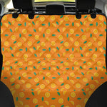 Orange Fruit Slices Pattern Print Pet Car Back Seat Cover