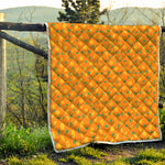 Orange Fruit Slices Pattern Print Quilt