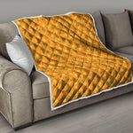 Orange Fruit Slices Pattern Print Quilt