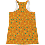 Orange Fruit Slices Pattern Print Women's Racerback Tank Top