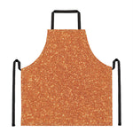 Orange Glitter Artwork Print (NOT Real Glitter) Apron