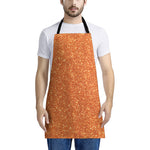 Orange Glitter Artwork Print (NOT Real Glitter) Apron