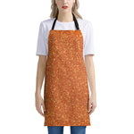 Orange Glitter Artwork Print (NOT Real Glitter) Apron