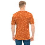 Orange Glitter Artwork Print (NOT Real Glitter) Men's T-Shirt