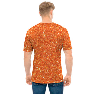 Orange Glitter Artwork Print (NOT Real Glitter) Men's T-Shirt