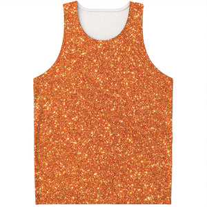 Orange Glitter Artwork Print (NOT Real Glitter) Men's Tank Top