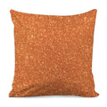 Orange (NOT Real) Glitter Print Pillow Cover