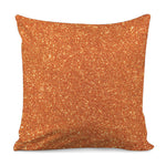 Orange Glitter Artwork Print (NOT Real Glitter) Pillow Cover
