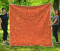 Orange (NOT Real) Glitter Print Quilt