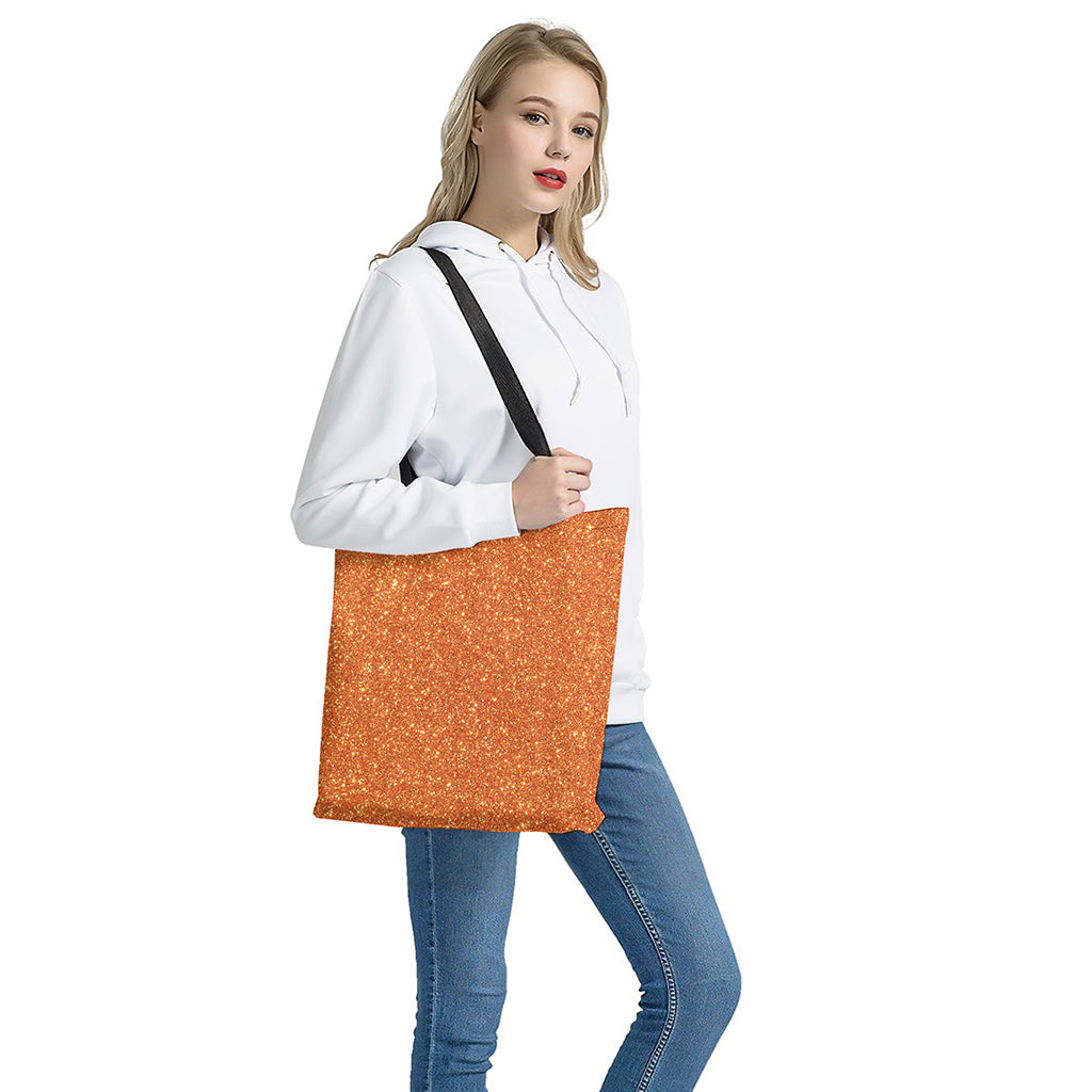 Orange Glitter Artwork Print (NOT Real Glitter) Tote Bag