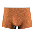 Orange (NOT Real) Glitter Print Men's Boxer Briefs