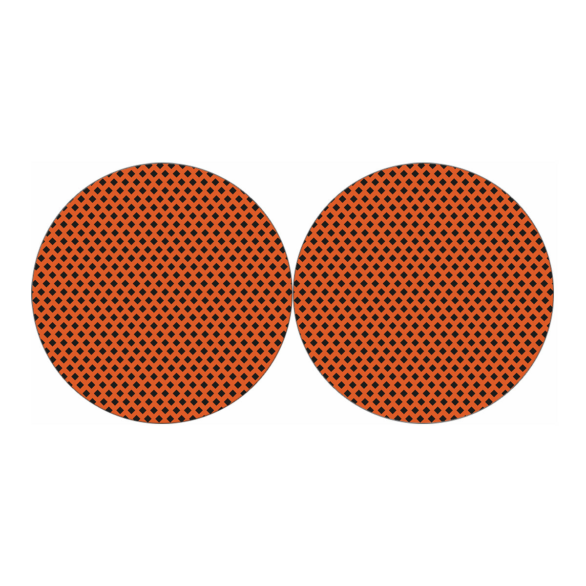 Orange Halloween Pattern Print Car Coasters
