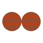 Orange Halloween Pattern Print Car Coasters