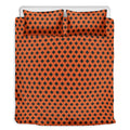 Orange Halloween Pattern Print Duvet Cover Bedding Set