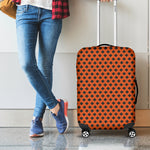 Orange Halloween Pattern Print Luggage Cover