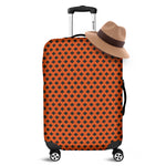 Orange Halloween Pattern Print Luggage Cover