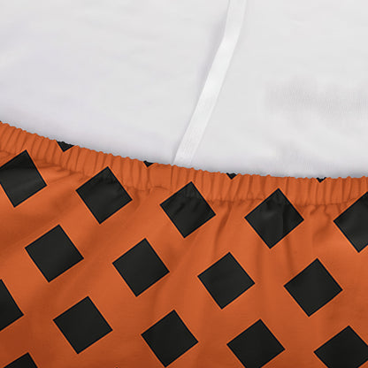 Orange Halloween Pattern Print Sofa Cover
