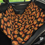 Orange Halloween Pumpkin Pattern Print Pet Car Back Seat Cover