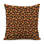 Orange Halloween Pumpkin Pattern Print Pillow Cover