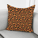 Orange Halloween Pumpkin Pattern Print Pillow Cover