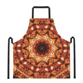 Orange Kaleidoscope Print Apron