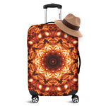 Orange Kaleidoscope Print Luggage Cover