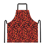 Orange Leopard Print Apron