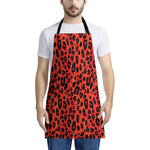 Orange Leopard Print Apron