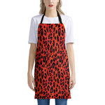 Orange Leopard Print Apron
