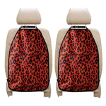Orange Leopard Print Car Seat Organizers