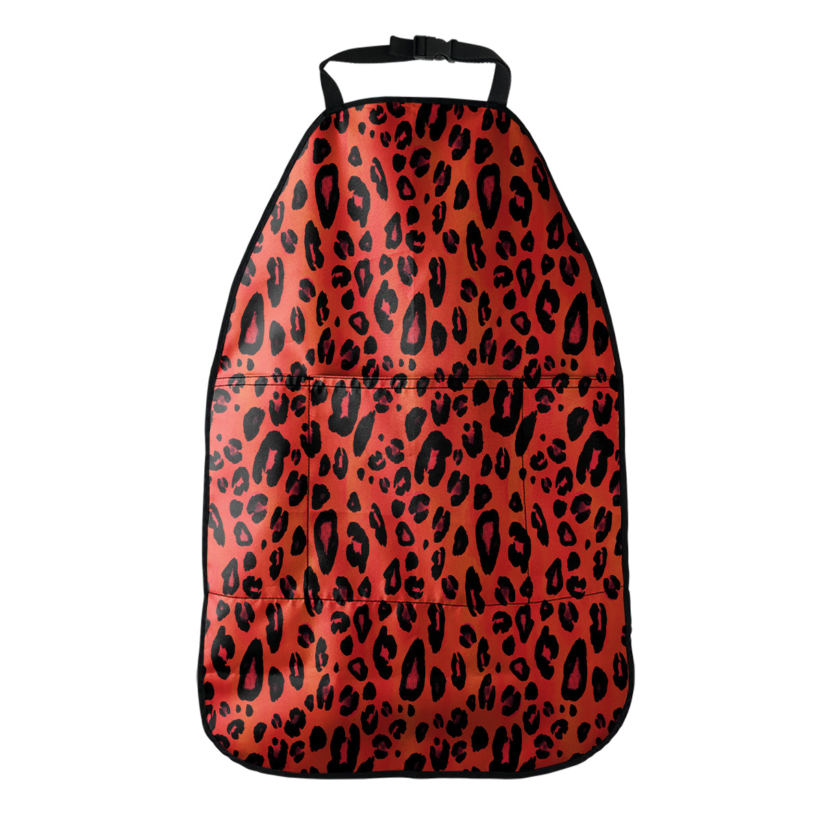Orange Leopard Print Car Seat Organizers