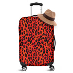 Orange Leopard Print Luggage Cover